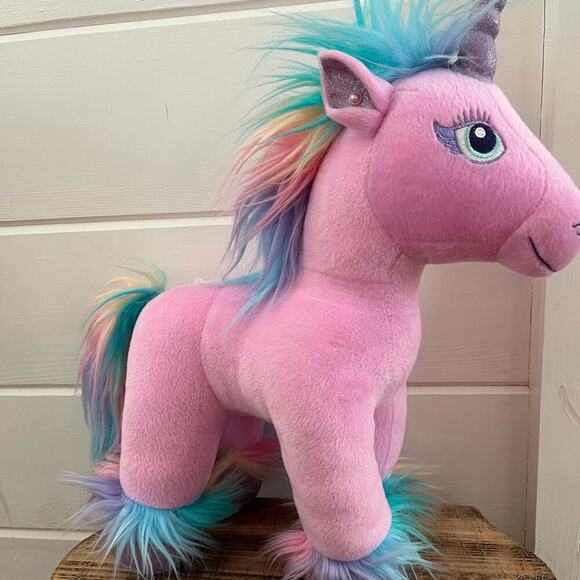 Build-A-Bear Other - ADORABLE🦄 Build A Bear- PINK Unicorn w/ Multicolored Mane and Tail!! -2019